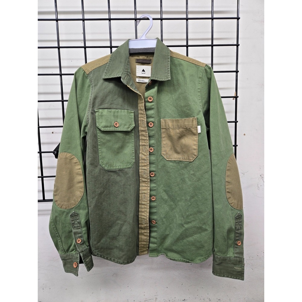 PRE-OWNED MENS BURTON COTTON SHIRT GREEN XS